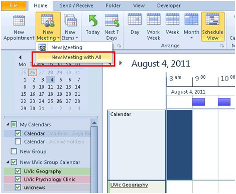 How To Make A Group Calendar In Outlook prntbl
